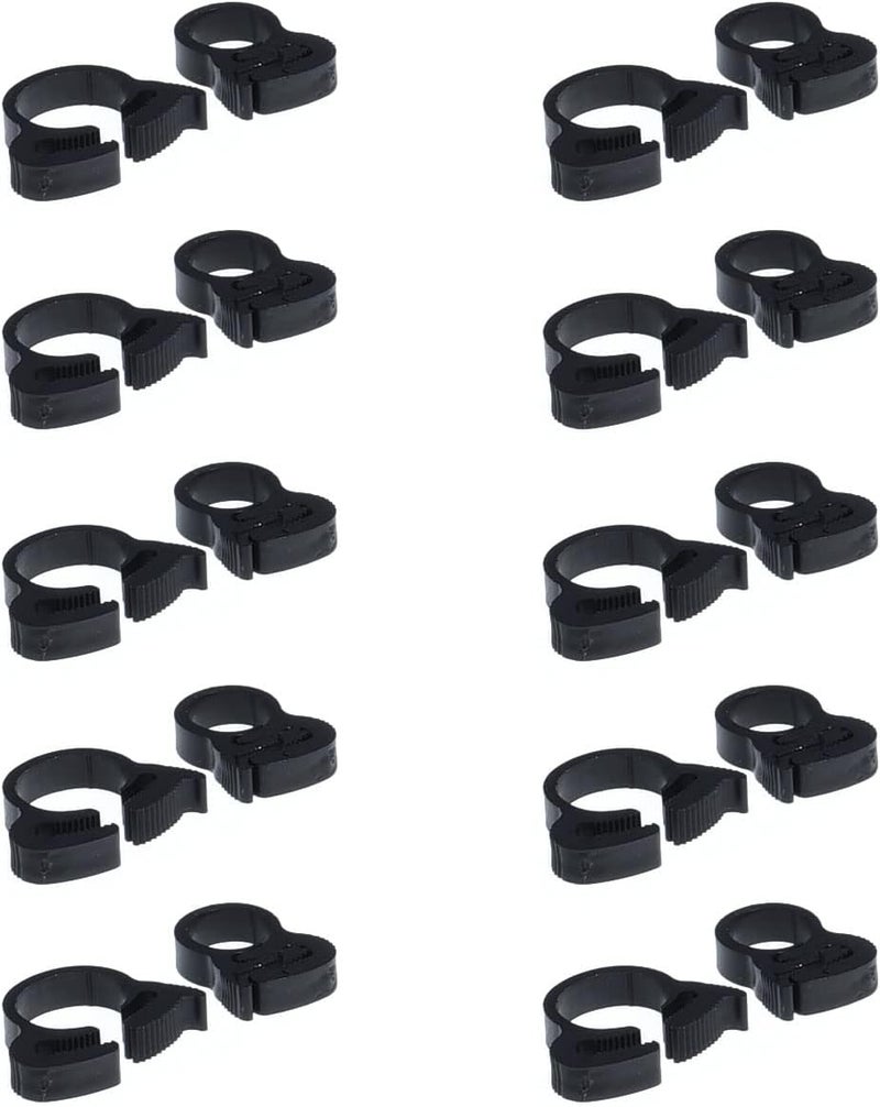 ALEGI Double Gripping Nylon Hose Clamps, Snap Grip Nylon Plastic Hose Clamps (12.3-14mm (1/2inch), 20pack) - Image 1